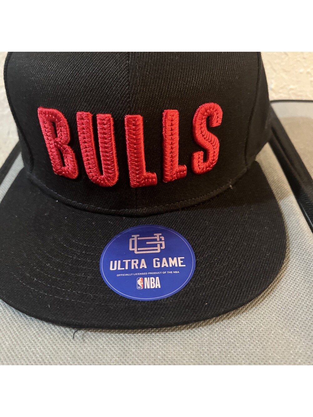 NBA Ultra Game Chicago BULLS Bricked SnapBack Adjustable Hat Cap NWT